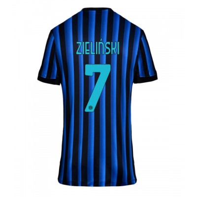 Ženski Nogometni dresi Inter Milan Piotr Zielinski #7 Domači 2025-26 Kratek Rokav Ženski Nogometni dresi Inter Milan Piotr Zielinski #7 Domači 2025-26 Kratek Rokav